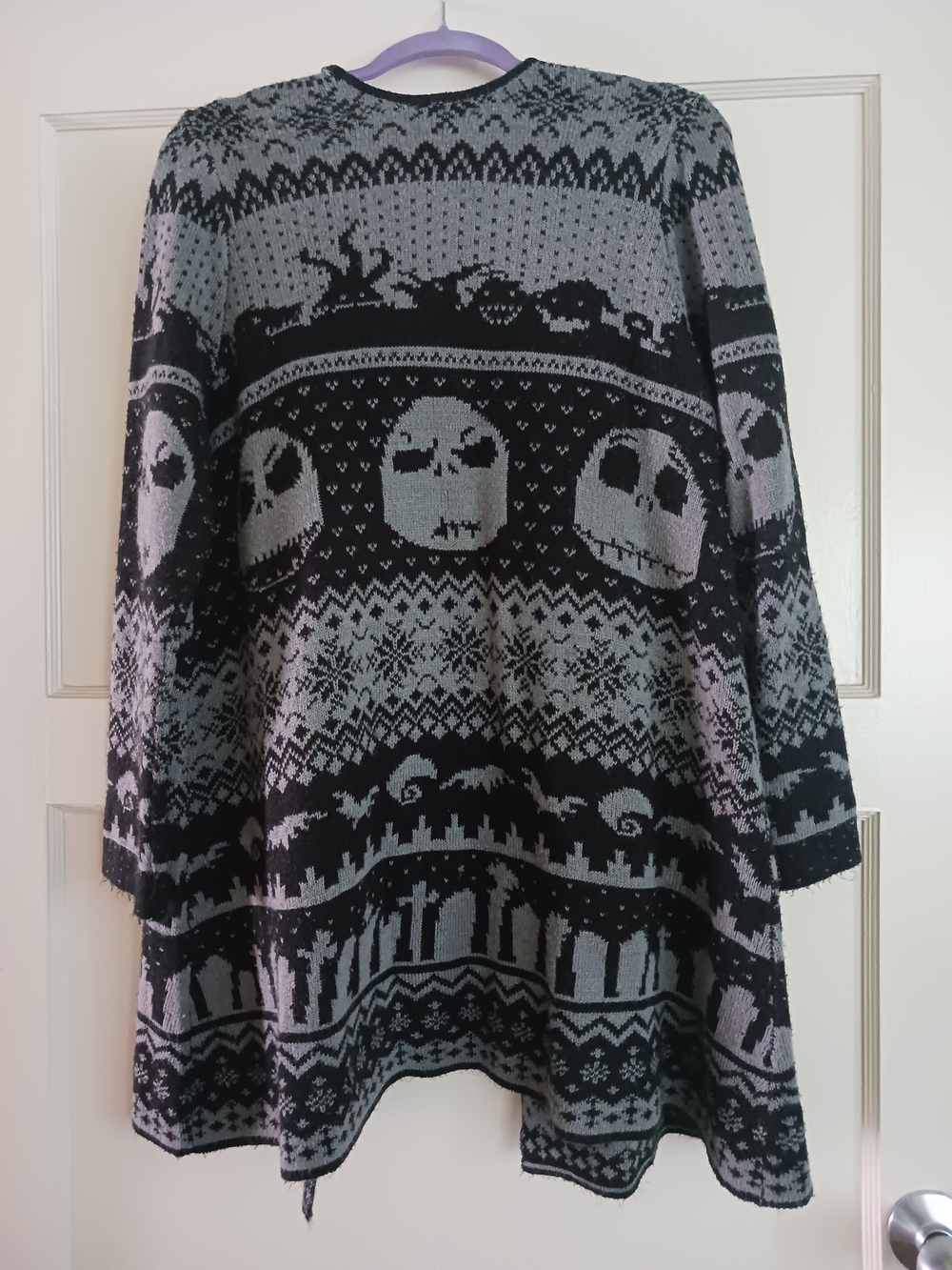 Nightmare Before Christmas Open Cardigan Sweater - Picture 2 of 2